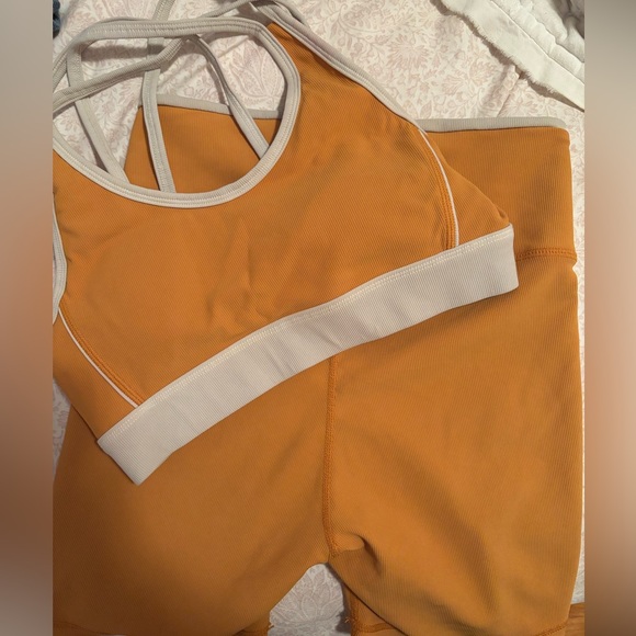 Yellow/White Workout Set - Picture 2 of 4